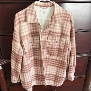 Workshop Republic Clothing Women's Tan Checkered Utility Jacket